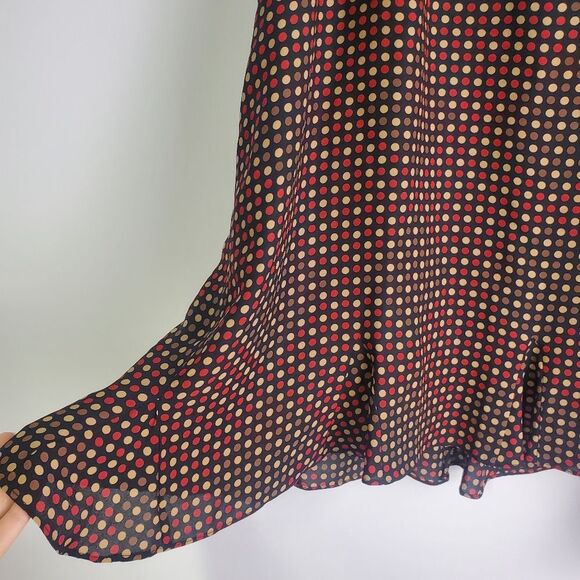 Vintage Talbots Silk Polka Dot Midi Skirt Size 20W - Picture 3 of 8